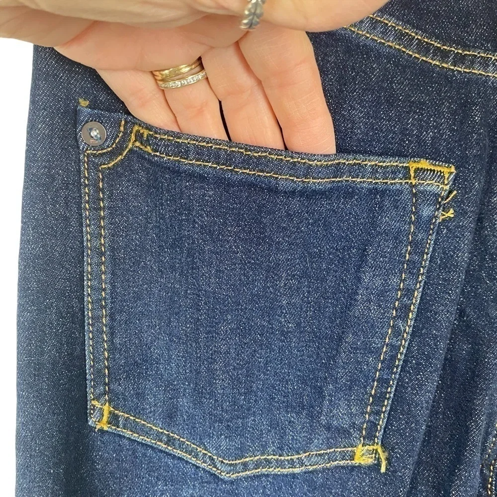 NWT Anthropologie Pilcro the slit straight jeans high rise size 25